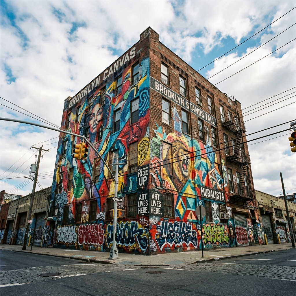 Brooklyn urban street art and graffiti